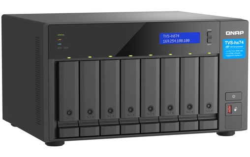 QNAP TVS-h874 NAS Tower Ethernet/LAN Noir