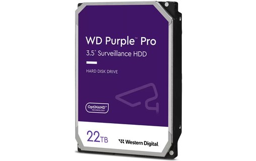 Western Digital Purple Pro 22 To - Disque dur 7200 tr/min pour Vidéosurveillance