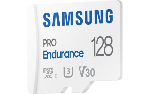 Carte microSDXC Samsung PRO Endurance 128 Go, UHS-I, V30