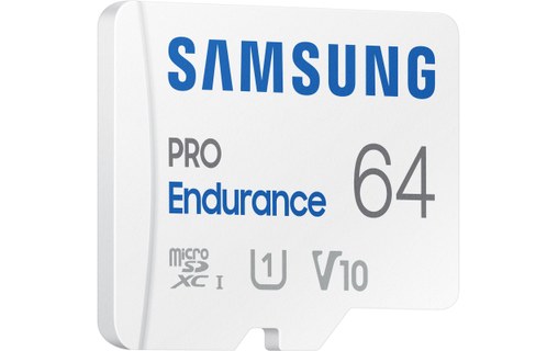 Carte microSDXC Samsung PRO Endurance 64 Go, UHS-I, V10