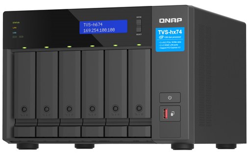 QNAP TVS-h674 NAS Tower Ethernet/LAN Noir i3-12100