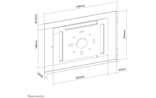 Neomounts by Newstar support mural pour tablettes