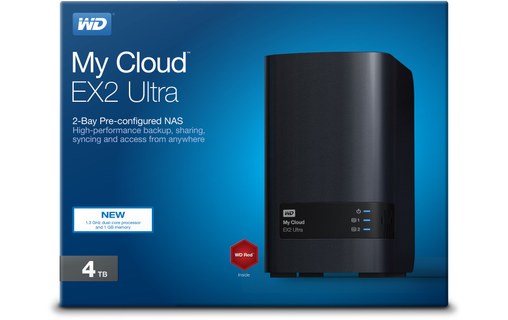 Western Digital My Cloud EX2 Ultra NAS Bureau Ethernet/LAN Noir Armada 385