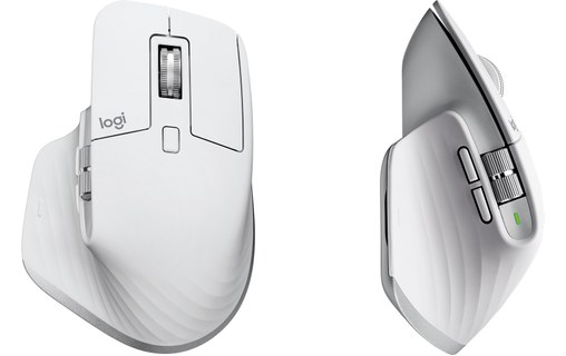 Souris sans fil pour Mac Logitech MX Master 3S - Blanche - Ergonomique