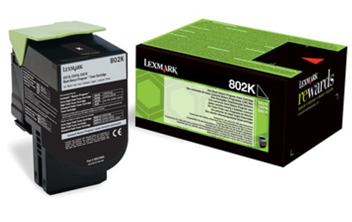 Lexmark 802K Cartouche de toner 1 pièce(s) Original Noir