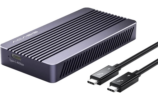 Boîtier pour SSD M.2 NVMe 2280 - Thunderbolt 4, USB4 - Acasis