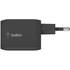 Chargeur USB-C 65 W GaN 2 ports iPhone, iPad, Mac - Belkin BoostCharge Pro Noir