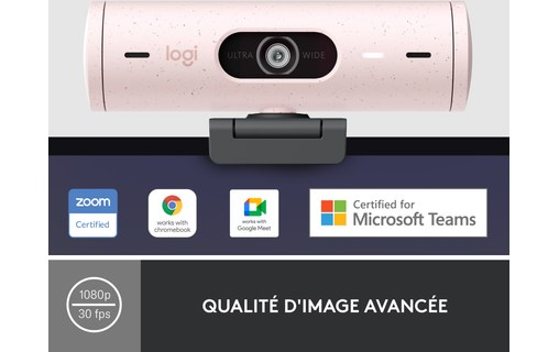 Webcam Logitech Brio 500 1080p - Rose