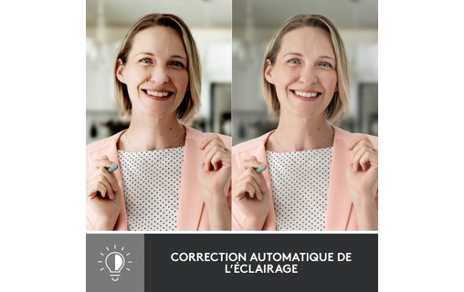 Webcam Logitech Brio 500 1080p - Rose