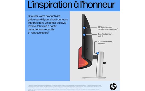 Écran Incurvé 44,5" HP E45c G5 - 165 Hz HDMI/DisplayPort - 6N4C1AA#ABB