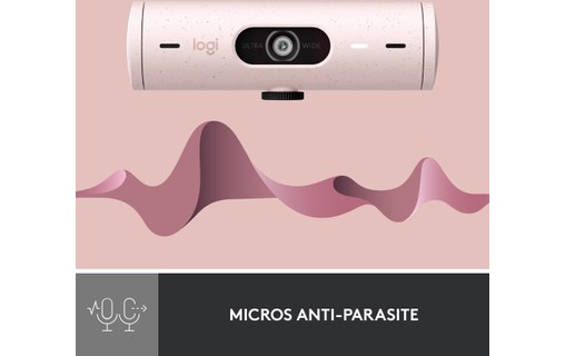 Webcam Logitech Brio 500 1080p - Rose