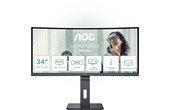 Écran Gaming Incurvé 34" AOC CU34P3CV - HDMI/DisplayPort