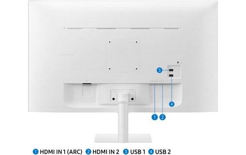 Écran 27" Samsung Smart Monitor M5 CM500 - Blanc