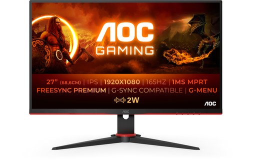 Écran Gaming 27" AOC G2 27G2SPAE/BK - HDMI/DisplayPort/VGA
