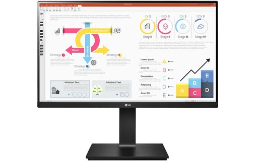 Écran 23,8" LG 24QP750P-B - USB-C