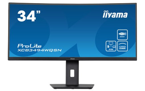 Écran Incurvé 34" iiyama ProLite XCB3494WQSN-B5 - 120 Hz