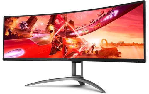 Écran Gaming Incurvé 48,8" AOC B2 AG493UCX2 - 165 Hz HDMI/DisplayPort/USB-C