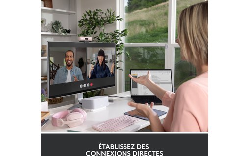 Webcam Logitech Brio 500 1080p - Rose