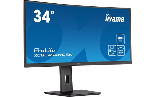 Écran Incurvé 34" iiyama ProLite XCB3494WQSN-B5 - 120 Hz