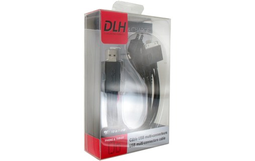 DLH DY-TU1975B câble de téléphone portable Noir USB A