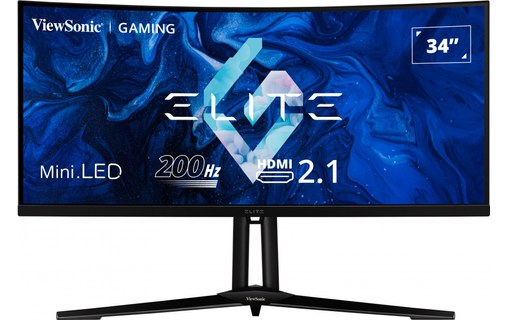 Écran Gaming Incurvé 34" ViewSonic XG341C-2K - 200 Hz HDMI/DisplayPort