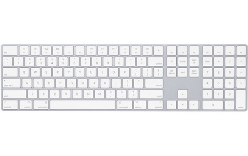 Apple Magic Keyboard avec pavé numérique - Blanc - Anglais