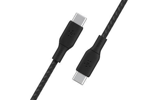 Câble Belkin USB-C vers USB-C 100 W USB 2.0 - 3 m - Noir