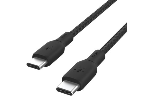 Câble Belkin USB-C vers USB-C 100 W USB 2.0 - 3 m - Noir