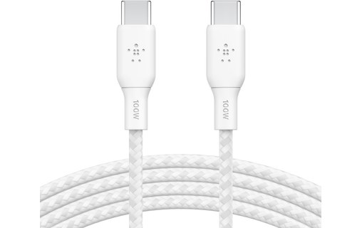 Câble Belkin USB-C vers USB-C 100 W USB 2.0 - 2 m - Blanc