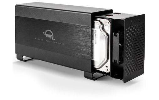 Boîtier RAID 2 baies 3,5" USB-A et Thunderbolt 2 - OWC Mercury Elite Pro Dual