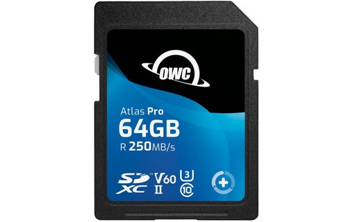 Carte SDXC OWC Atlas Pro 64 Go, UHS-II, V60