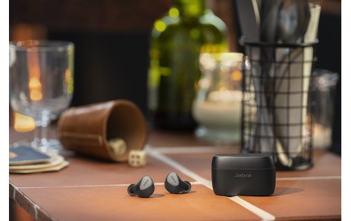 Écouteurs sans fil Jabra Elite 5 à réduction de bruit, Titane - Bluetooth