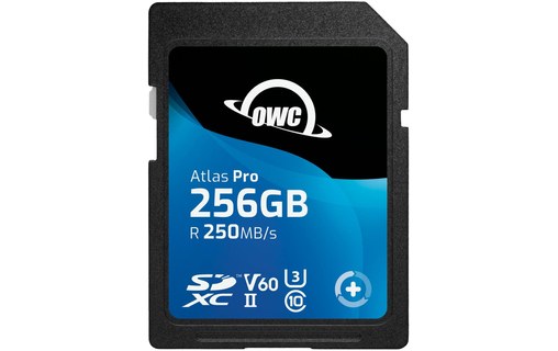 Carte SDXC OWC Atlas Pro 256 Go, UHS-II, V60