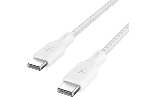 Câble Belkin USB-C vers USB-C 100 W USB 2.0 - 2 m - Blanc