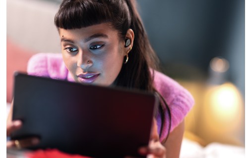 Écouteurs sans fil Jabra Elite 5 à réduction de bruit, Titane - Bluetooth