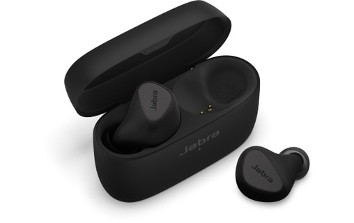 Écouteurs sans fil Jabra Elite 5 à réduction de bruit, Titane - Bluetooth