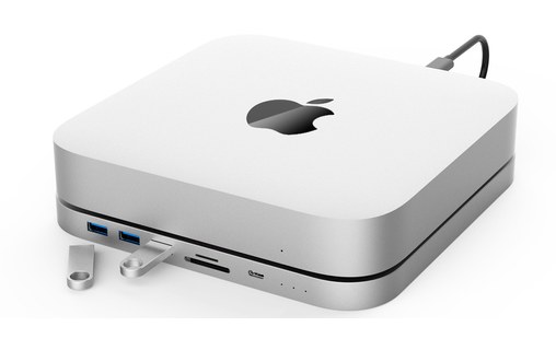 Station d'accueil USB-C pour Mac mini avec slot SSD M.2 NVMe/SATA / HDD 2,5"