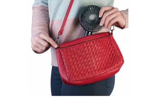 Ventilateur à main silencieux et puissant avec socle Noir