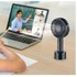 Ventilateur à main silencieux et puissant avec socle Noir