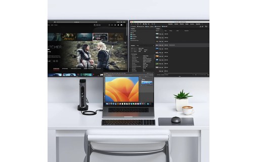 Station d'accueil Thunderbolt 4 16 ports - Satechi Multimedia Pro Dock