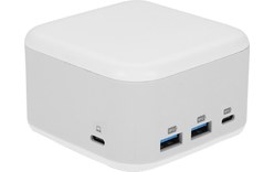 Station d'accueil USB-C 5 ports & adaptateur secteur 100 W - LMP PowerDock Blanc
