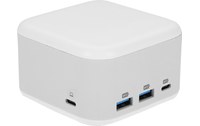 Station d'accueil USB-C 5 ports & adaptateur secteur 100 W - LMP PowerDock Blanc