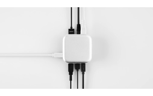 Station d'accueil USB-C 5 ports & adaptateur secteur 100 W - LMP PowerDock Blanc
