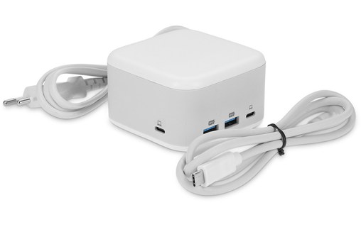 Station d'accueil USB-C 5 ports & adaptateur secteur 100 W - LMP PowerDock Blanc