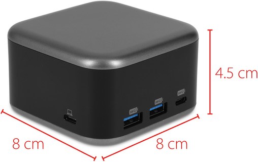 Station d'accueil USB-C 5 ports & adaptateur secteur 100 W - LMP PowerDock Noir