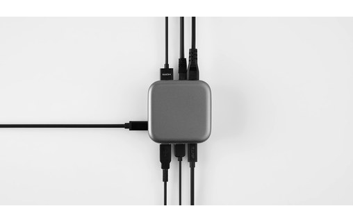 Station d'accueil USB-C 5 ports & adaptateur secteur 100 W - LMP PowerDock Noir