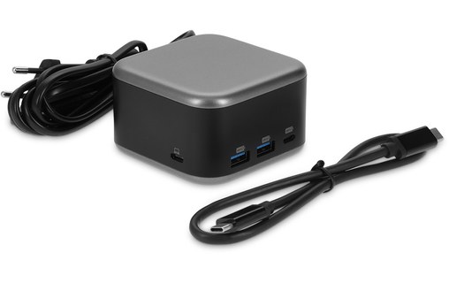 Station d'accueil USB-C 5 ports & adaptateur secteur 100 W - LMP PowerDock Noir