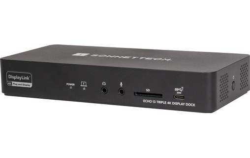 Station d'accueil USB-C 13 ports DisplayLink - Sonnet Echo 13 Triple 4K - Station  d'accueil & Dock - Sonnet