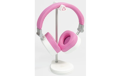 Support pour casque audio chargeur USB-C et Qi intégrés - Eamus Levo Stand Blanc