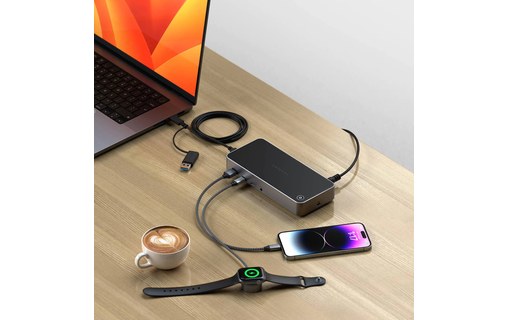 Station d'accueil USB-C / USB-A 11 ports DisplayLink - Satechi Triple 4K